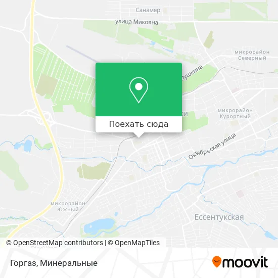 Карта Горгаз