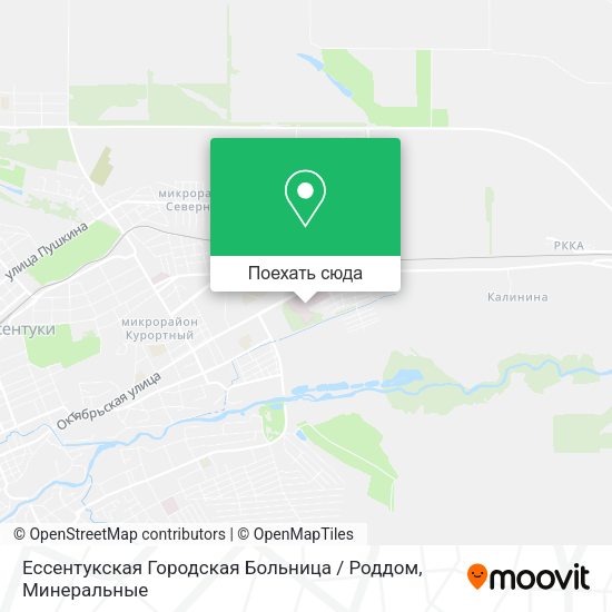 Карта Ессентукская Городская Больница / Роддом