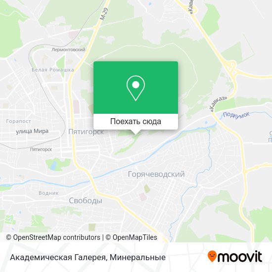 Карта Академическая Галерея