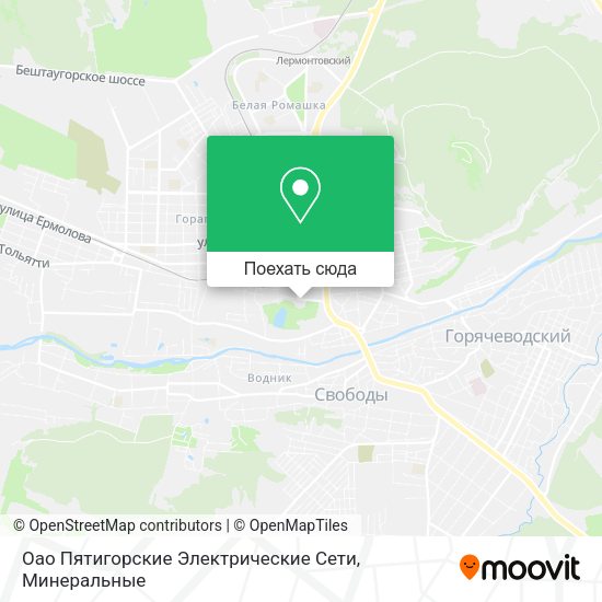 Карта Оао Пятигорские Электрические Сети