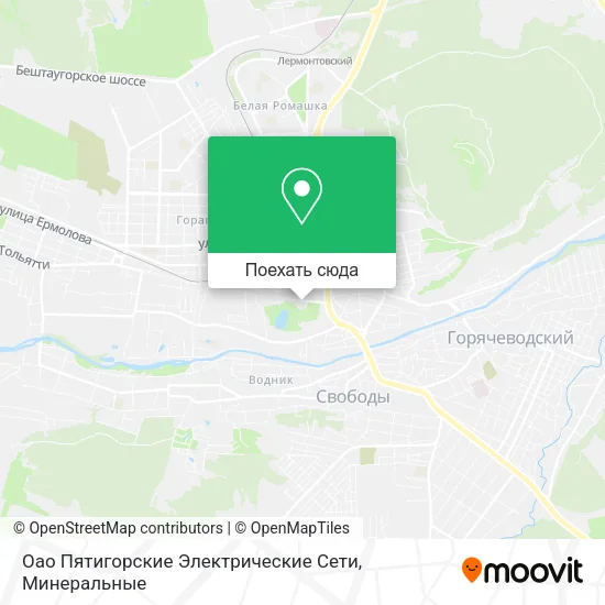 Карта Оао Пятигорские Электрические Сети