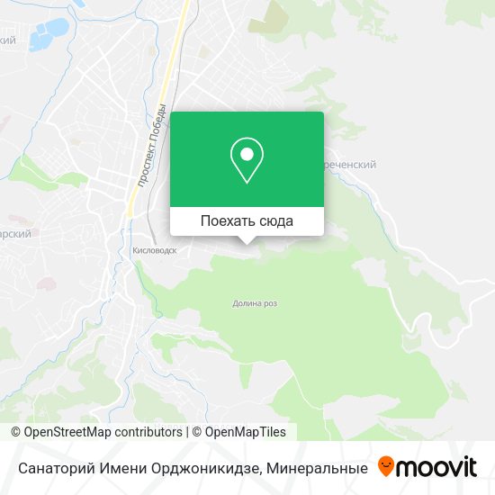 Карта Санаторий Имени Орджоникидзе