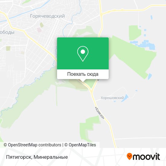 Карта Пятигорск