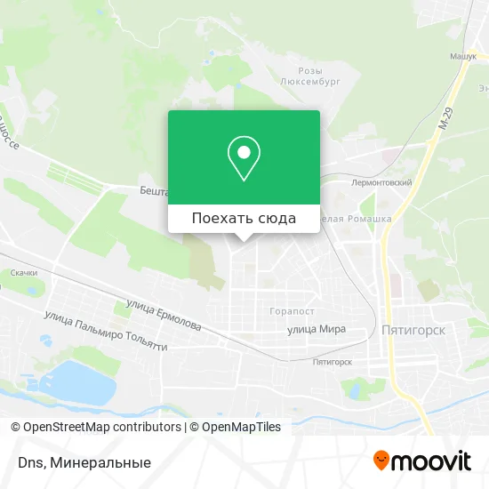 Карта Dns