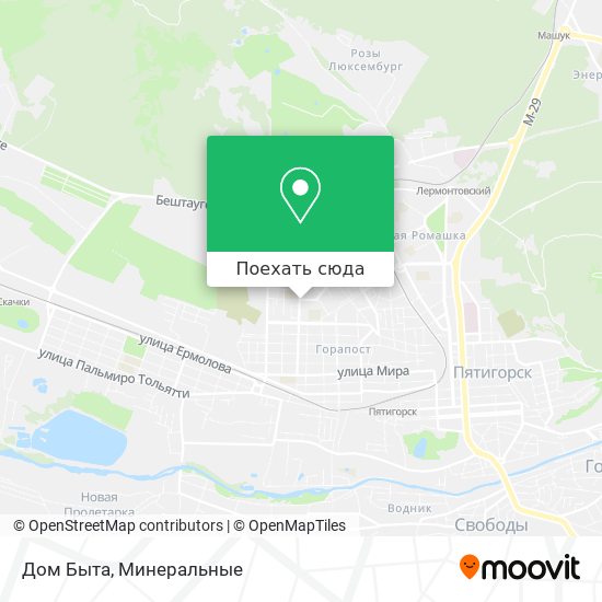 Карта Дом Быта