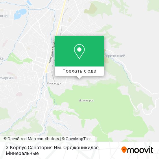 Карта 3 Корпус Санатория Им. Орджоникидзе