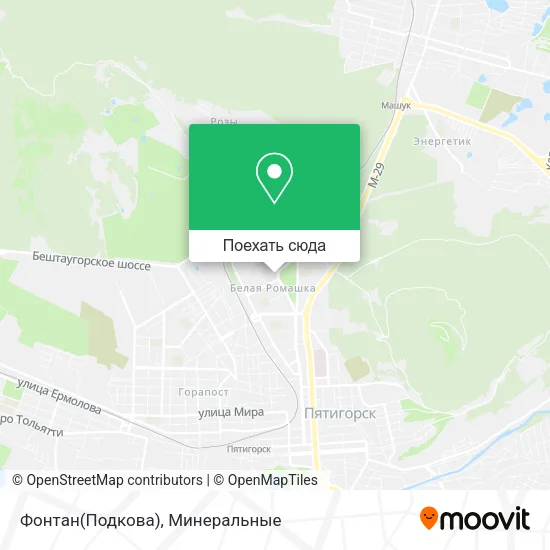 Карта Фонтан(Подкова)