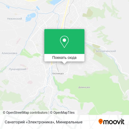 Карта Санаторий «Электроника»