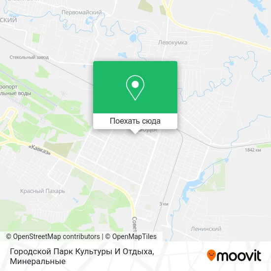 Карта Городской Парк Культуры И Отдыха