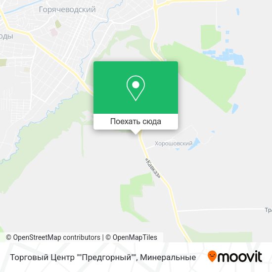 Карта Торговый Центр ""Предгорный""