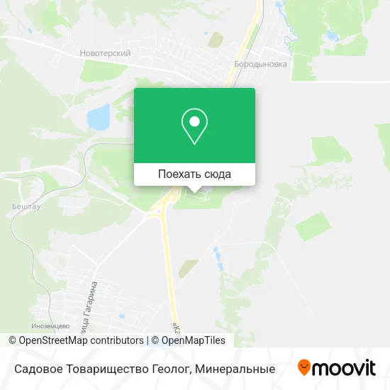 Карта Садовое Товарищество Геолог