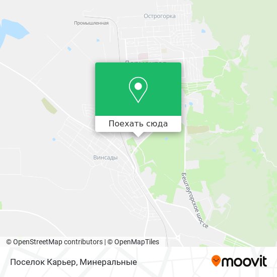 Карта Поселок Карьер