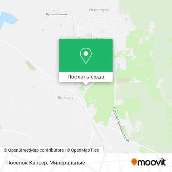 Карта Поселок Карьер