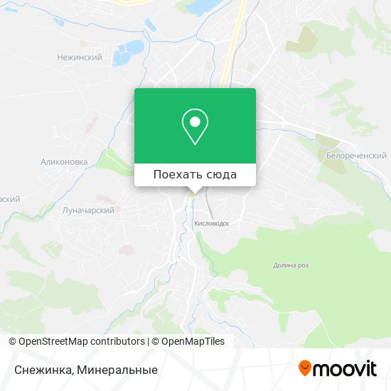Карта Снежинка
