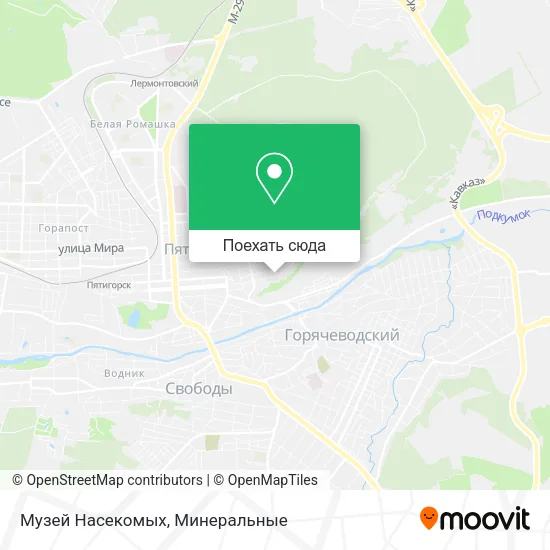 Карта Музей Насекомых
