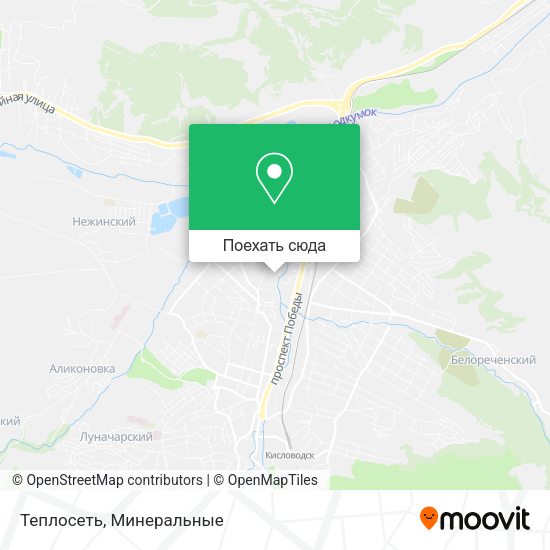 Карта Теплосеть