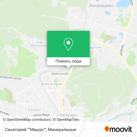 Карта Санаторий ""Машук""