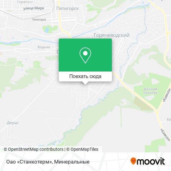 Карта Оао «Станкотерм»