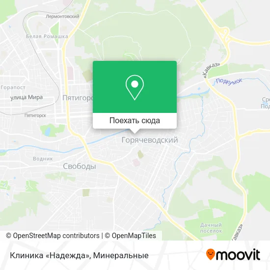 Карта Клиника «Надежда»