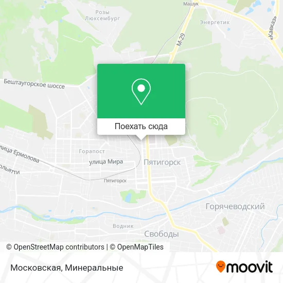 Карта Московская