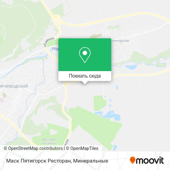 Карта Маск Пятигорск Ресторан