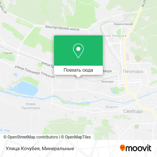 Карта Улица Кочубея