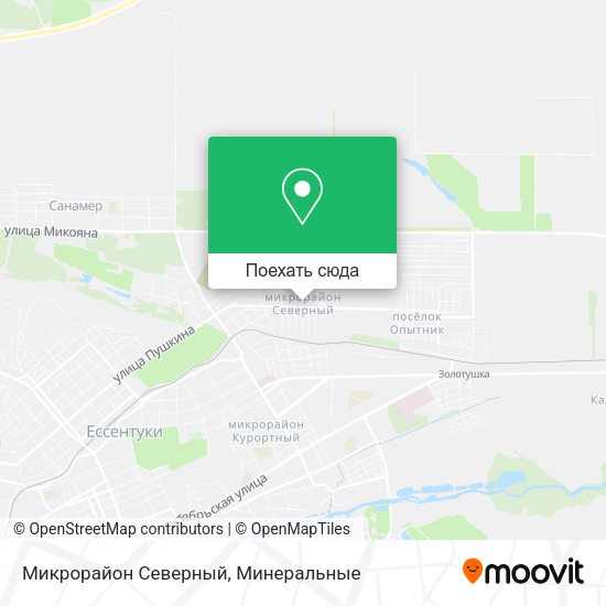 Карта Микрорайон Северный