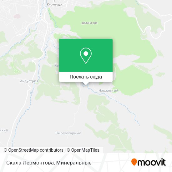 Карта Скала Лермонтова