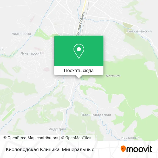 Карта Кисловодская Клиника