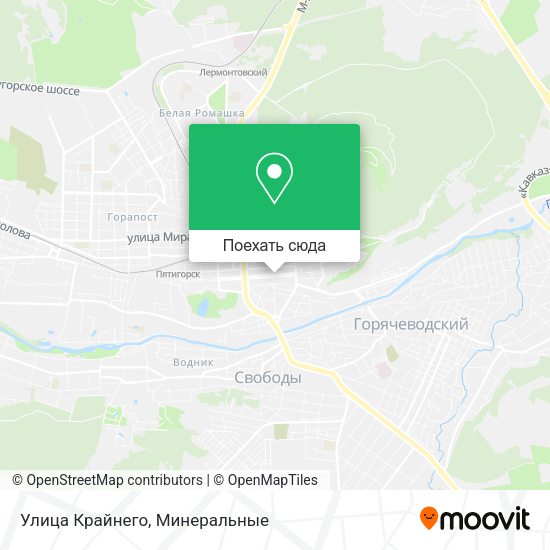 Карта Улица Крайнего