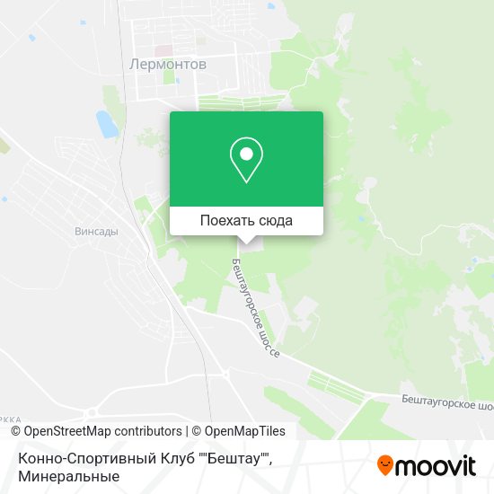 Карта Конно-Спортивный Клуб ""Бештау""