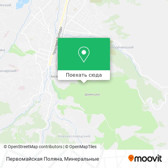 Карта Первомайская Поляна
