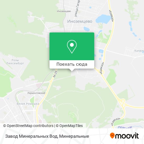 Карта Завод Минеральных Вод