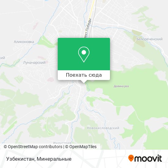 Карта Узбекистан