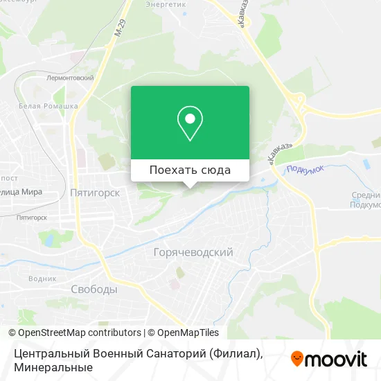 Карта Центральный Военный Санаторий (Филиал)