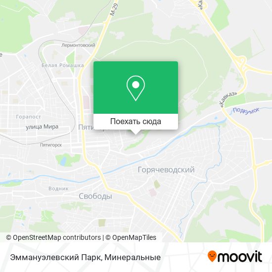 Карта Эммануэлевский Парк