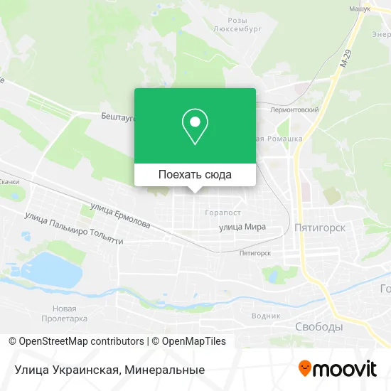 Карта Улица Украинская