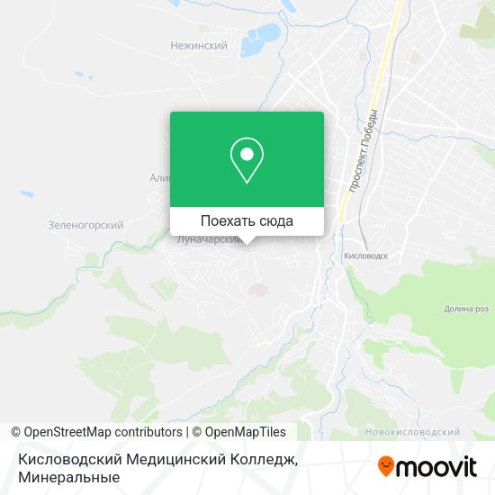 Карта Кисловодский Медицинский Колледж