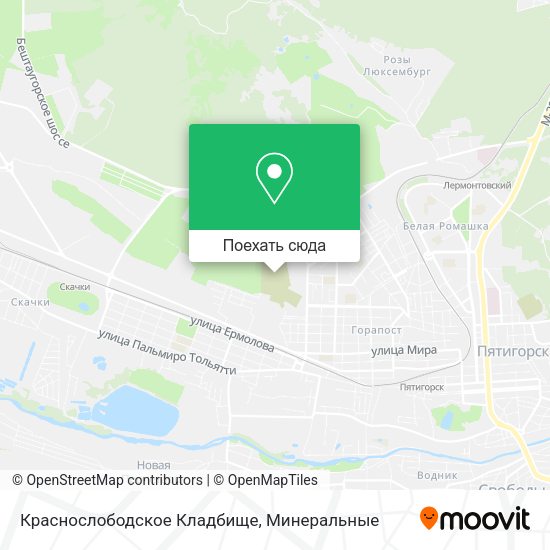 Карта Краснослободское Кладбище