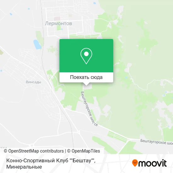 Карта Конно-Спортивный Клуб ""Бештау""