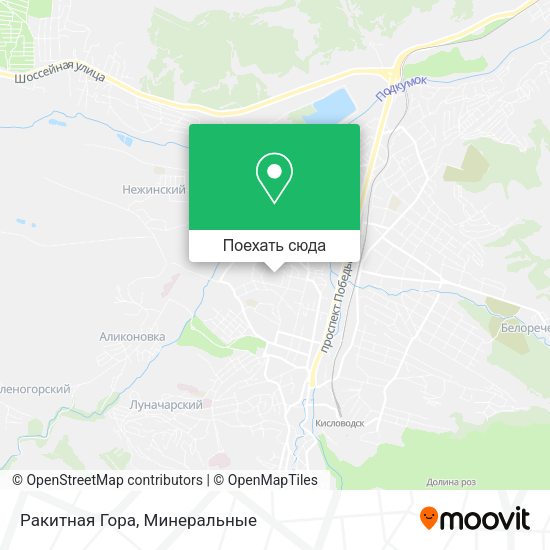 Карта Ракитная Гора