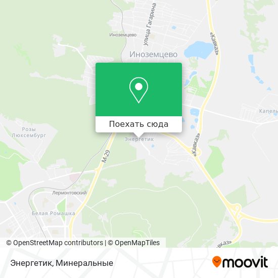 Карта поселка энергетик