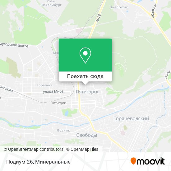 Карта Подиум 26