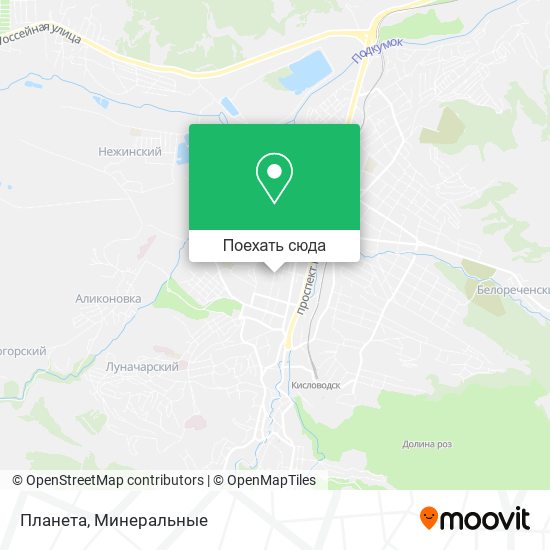 Карта Планета
