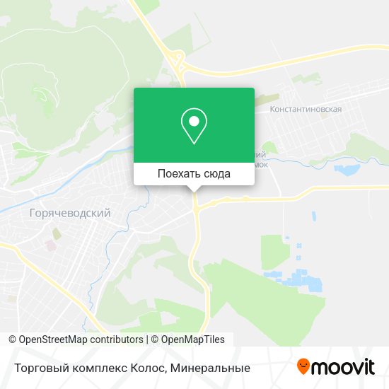 Карта Торговый комплекс Колос