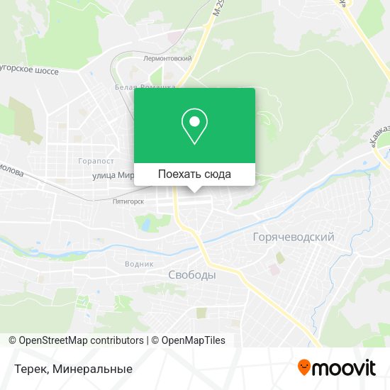 Карта Терек