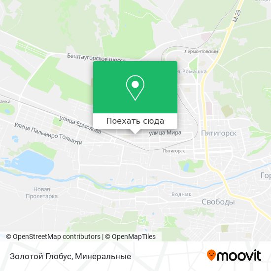 Карта Золотой Глобус
