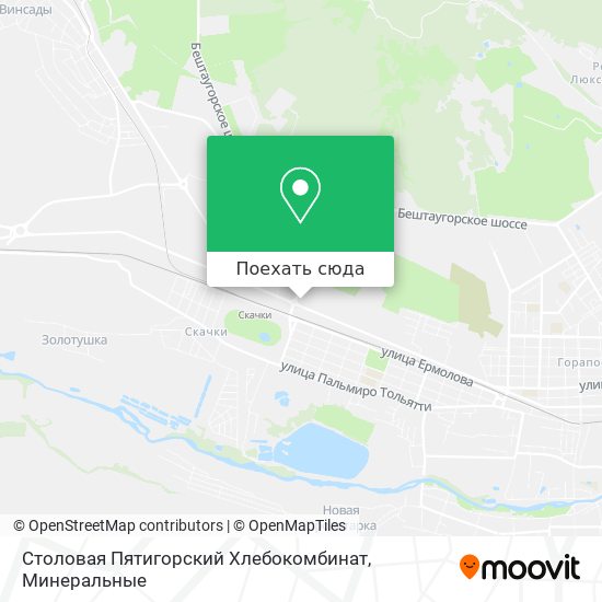 Карта Столовая Пятигорский Хлебокомбинат