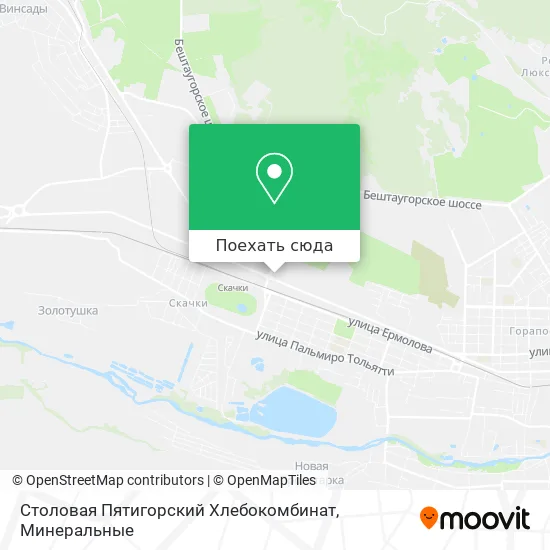 Карта Столовая Пятигорский Хлебокомбинат