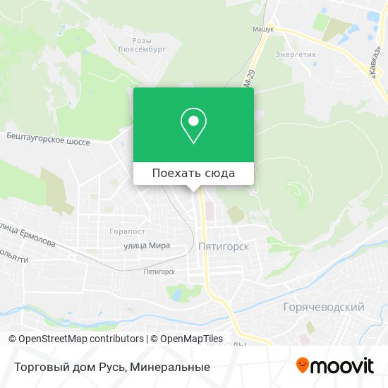 Карта Торговый дом Русь